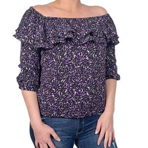 MICHAEL Michael Kors Purple Off The Shoulder